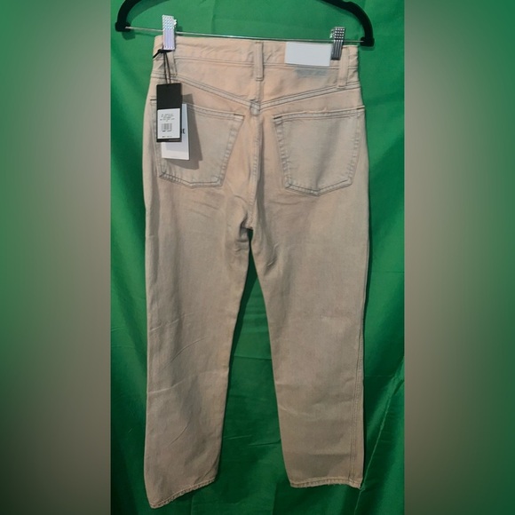 NWT Re/Done 90s Destroyed Straight Leg Orange Tint Jeans size 25 - Picture 5 of 12
